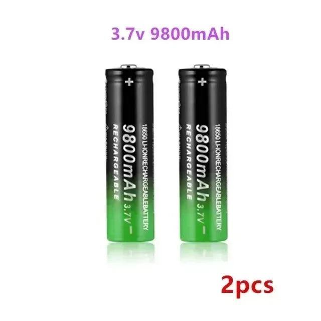 New 18650 Li-Ion battery 9800mah rechargeable battery 3.7V for LED