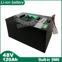 SEENRUY 48V 120AH  Li ion Lithium Polymer Battery Perfect For 4000W