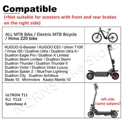 NUTT 4 Piston Y-5 Electric E-Bike Scooter Disc Brake Hydraulic Bicycle