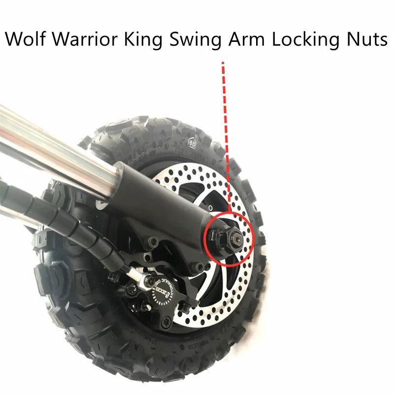 Original Swing Arm Locking Nuts For Kaabo Wolf Warrior King+ Screws