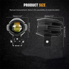 Motorcycle Headlight LED Fog Light Lamps Auxiliary Spotlight for Honda