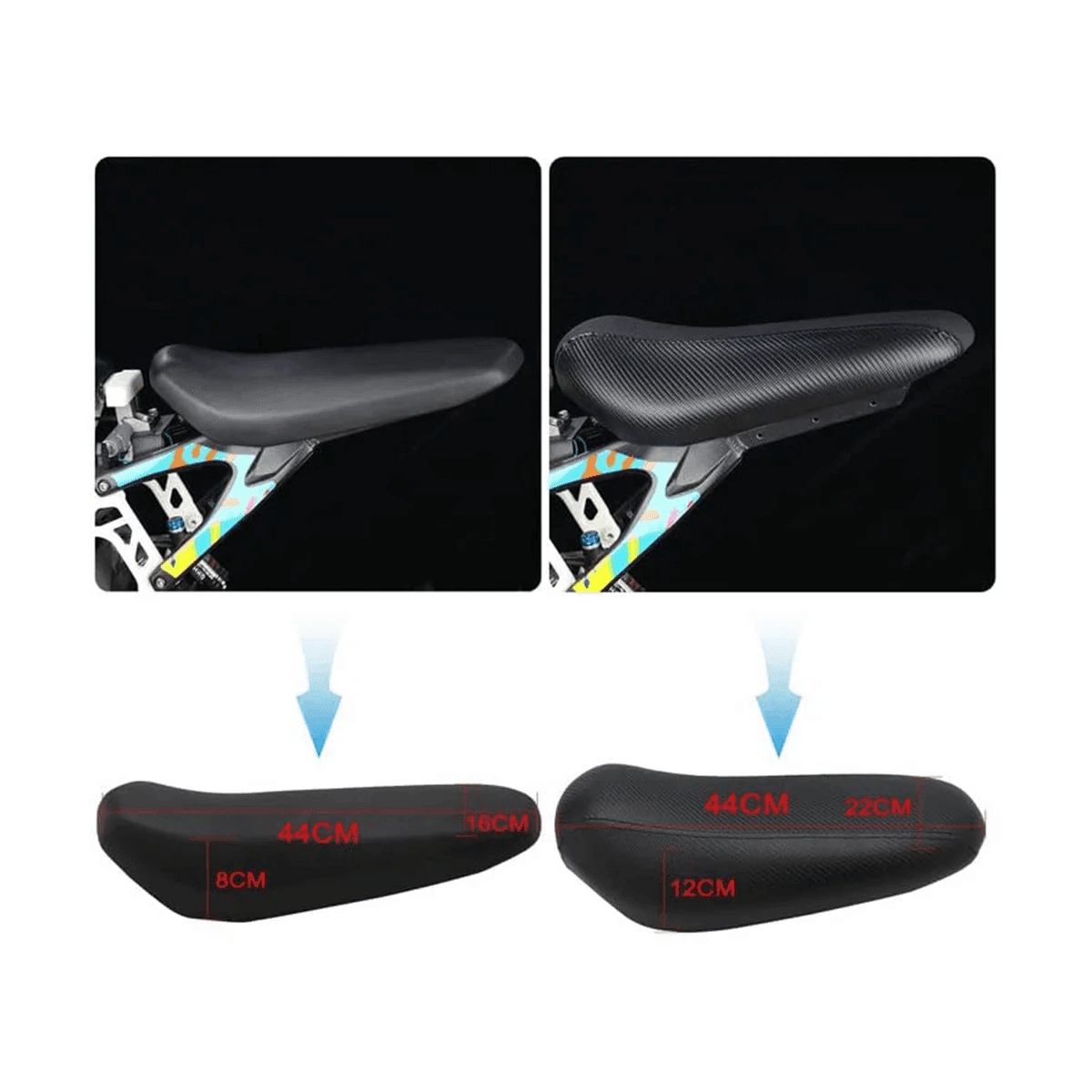Motorcycle Rear ,Widen and Heightened Cushion Pad for Surron Sur Ron