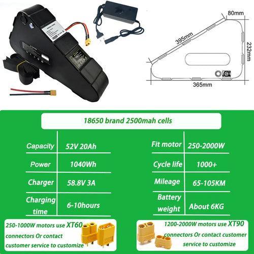 Hot selling high quality 48v 20ah delta lithium ion battery 48v 1000W