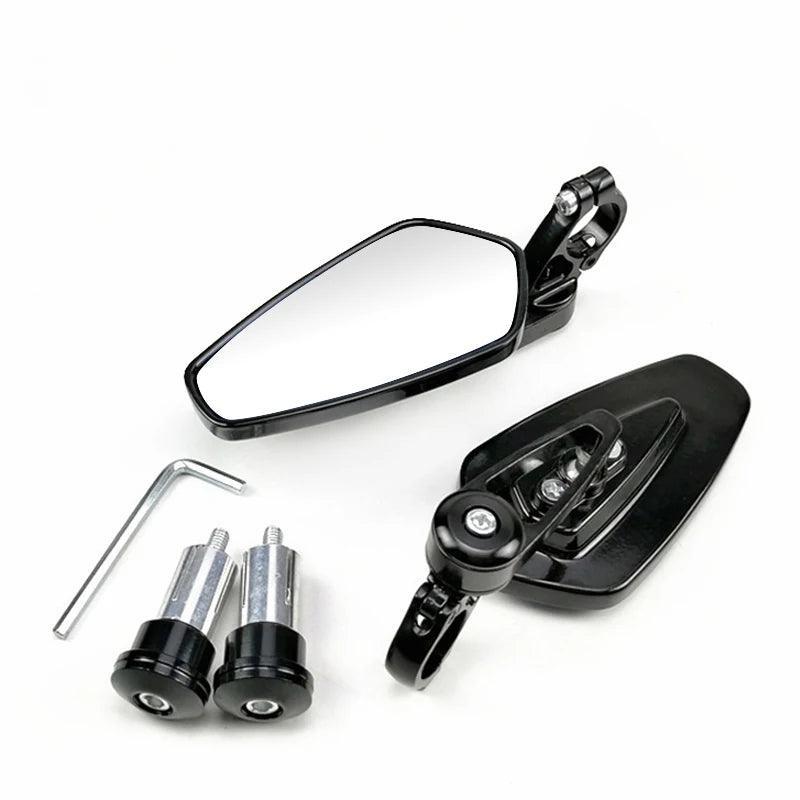 EAFC 1 Pair 7/8" 22mm  Motorcycle Rearview Mirrors Universal Scooter