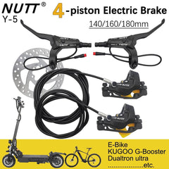 NUTT 4 Piston Y-5 Electric E-Bike Scooter Disc Brake Hydraulic Bicycle