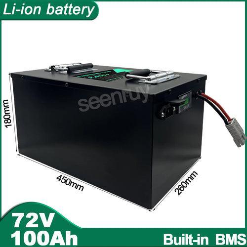 72V 100Ah Li-ion With Charger 80A 100A 150A Lithium Polymer Battery