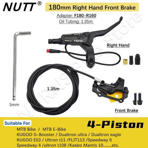 NUTT 4 Piston Y-5 Electric E-Bike Scooter Disc Brake Hydraulic Bicycle