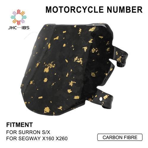 Funparts Front Number Plate Motor Accessories Carbon Fiber Panel For
