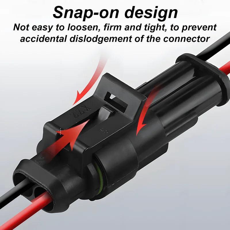 2 Pin Way Plug Waterproof Automotive Car Wire Electrical Connectors