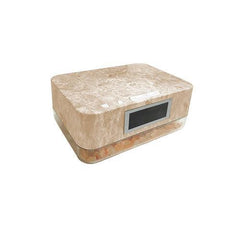 ZTECH Alarm Clock Wireless Charger with Himalayan Salt Base, 3 Level
