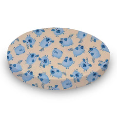 SheetWorld Fitted Oval Crib Sheet Fits Stokke Sleepi - 100% Cotton