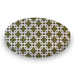 SheetWorld Fitted Oval Crib Sheet Fits Stokke Mini - 100% Cotton Woven