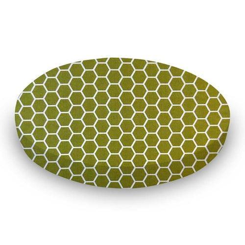 SheetWorld Fitted Oval Crib Sheet Fits Stokke Mini - 100% Cotton Woven