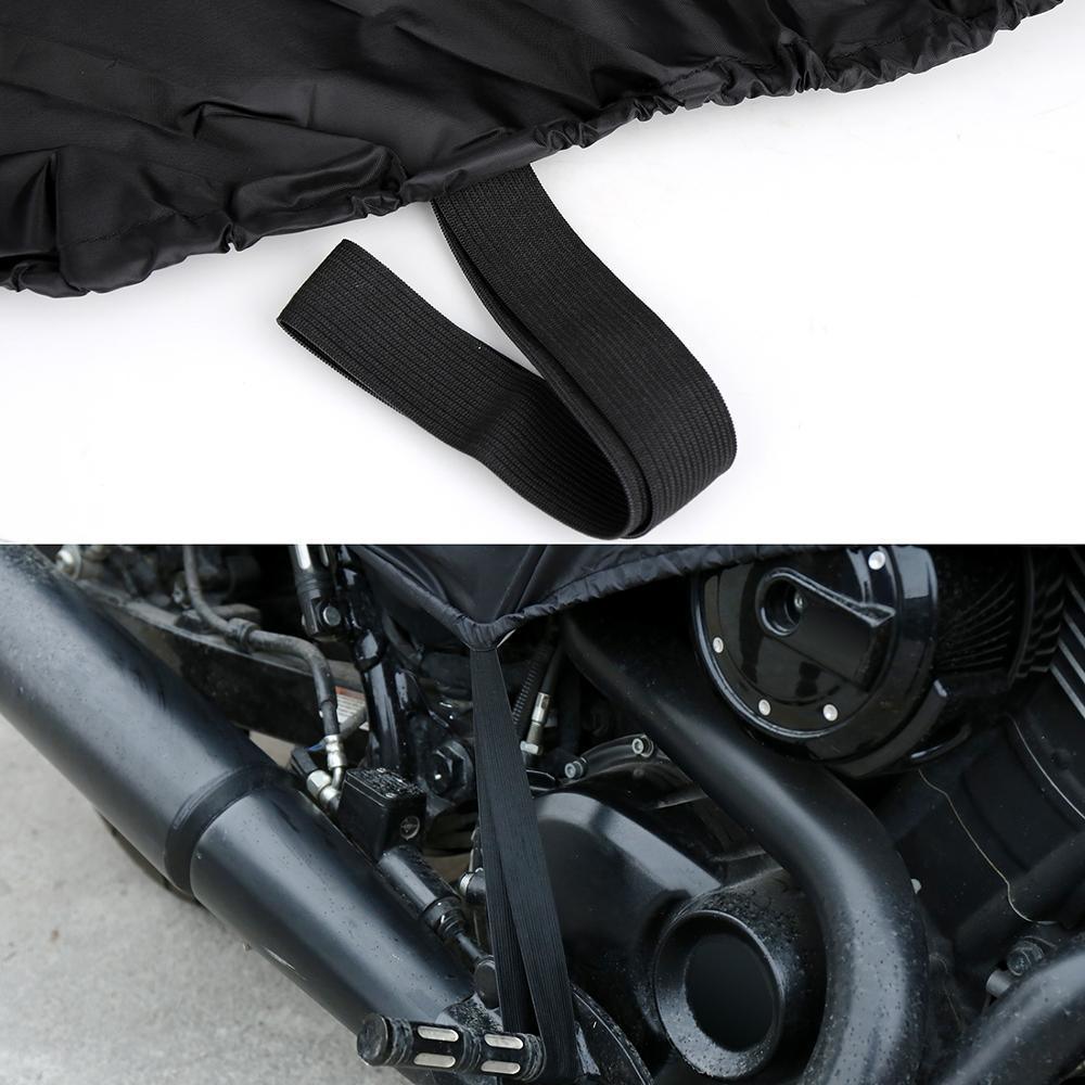 210t Half Motorcycle Cover Waterproof Outdoor Dustproof Rain Dust Anti