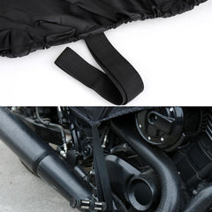 210t Half Motorcycle Cover Waterproof Outdoor Dustproof Rain Dust Anti