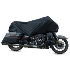 210t Half Motorcycle Cover Waterproof Outdoor Dustproof Rain Dust Anti
