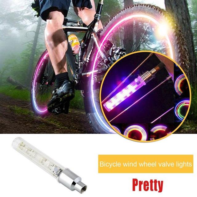 A Pair/SET 5LED Super Bright Bike Bicycle Tyre - VirtuousWares:Global