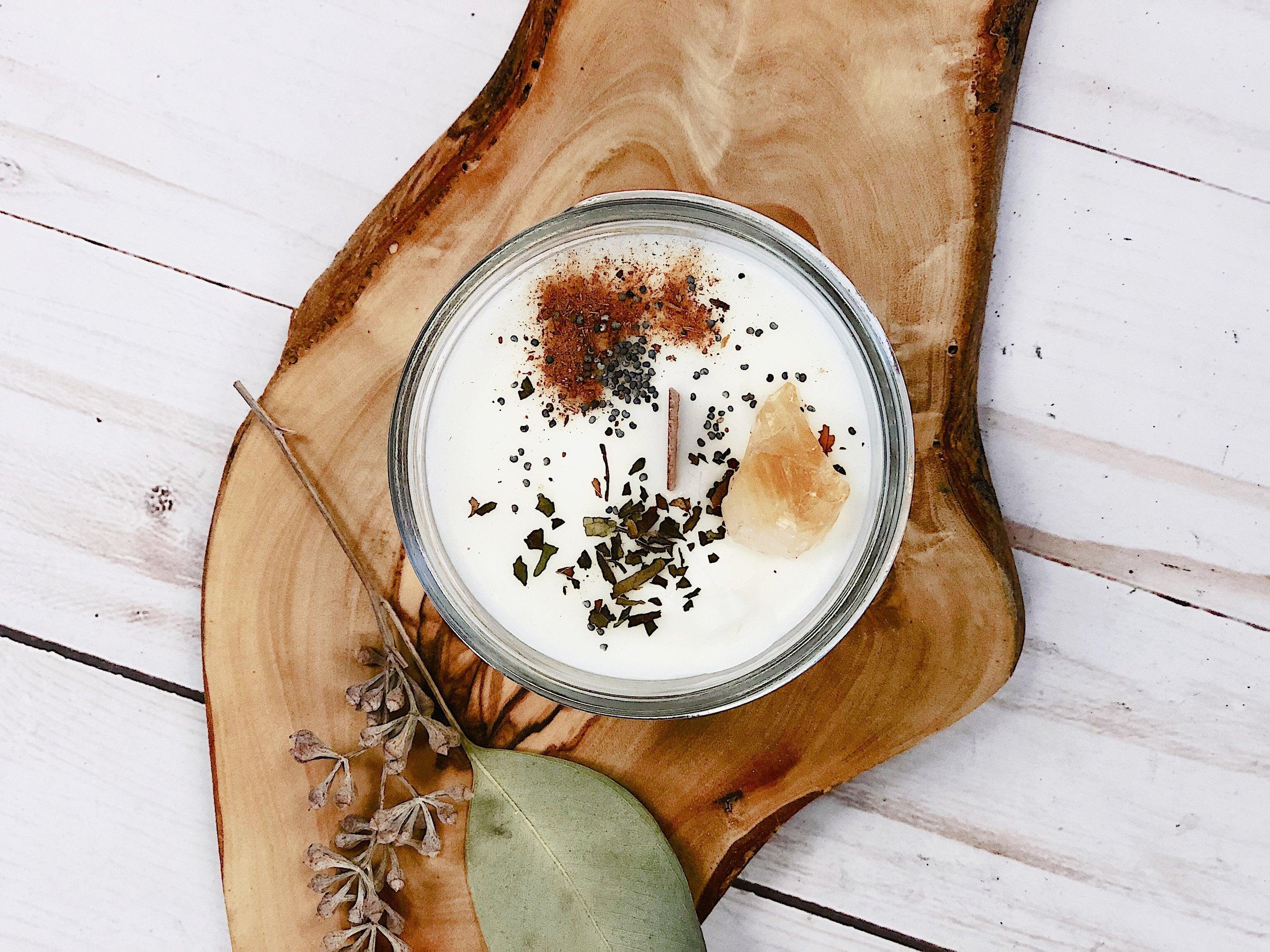 Abundance Candle / Ritual Candle / Intention Candle / Hand Poured - VirtuousWares:Global