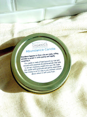 Abundance Candle / Ritual Candle / Intention Candle / Hand Poured - VirtuousWares:Global