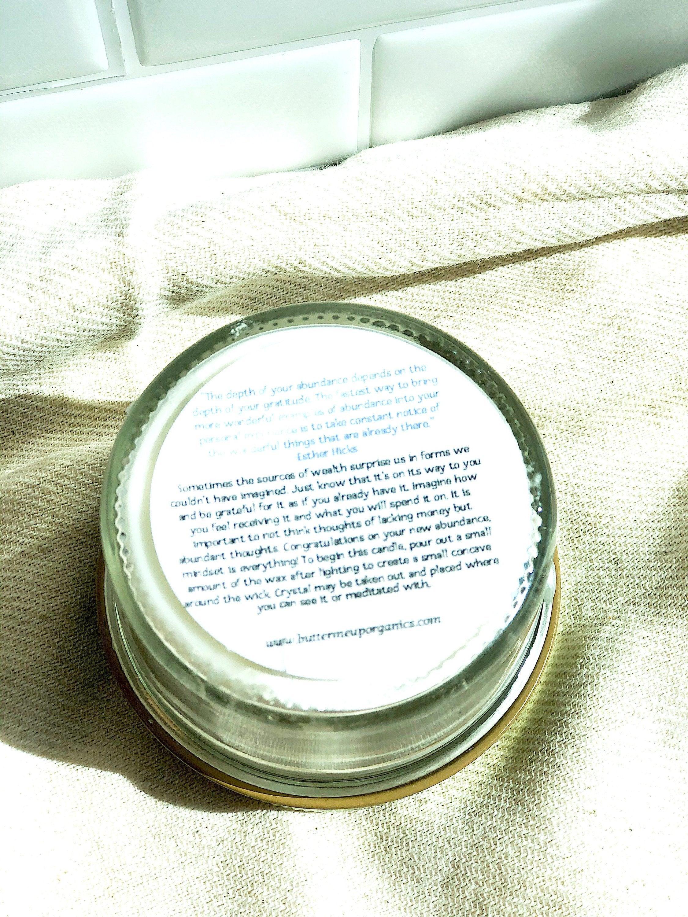 Abundance Candle / Ritual Candle / Intention Candle / Hand Poured - VirtuousWares:Global
