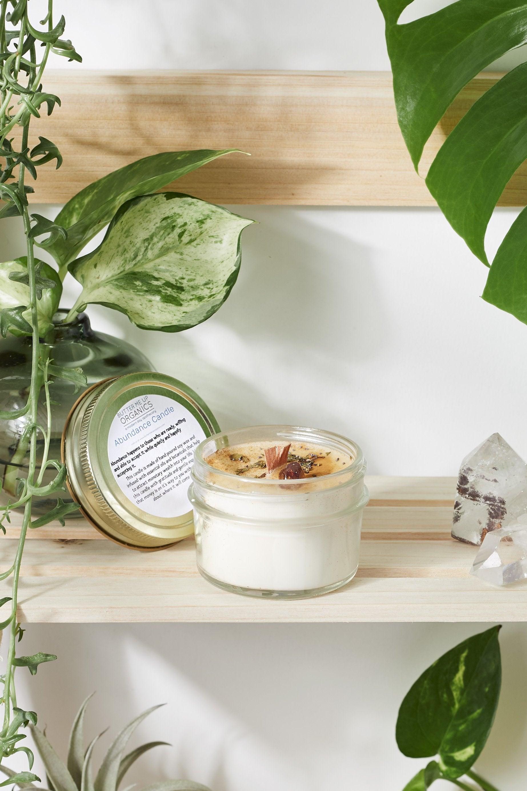 Abundance Candle / Ritual Candle / Intention Candle / Hand Poured - VirtuousWares:Global