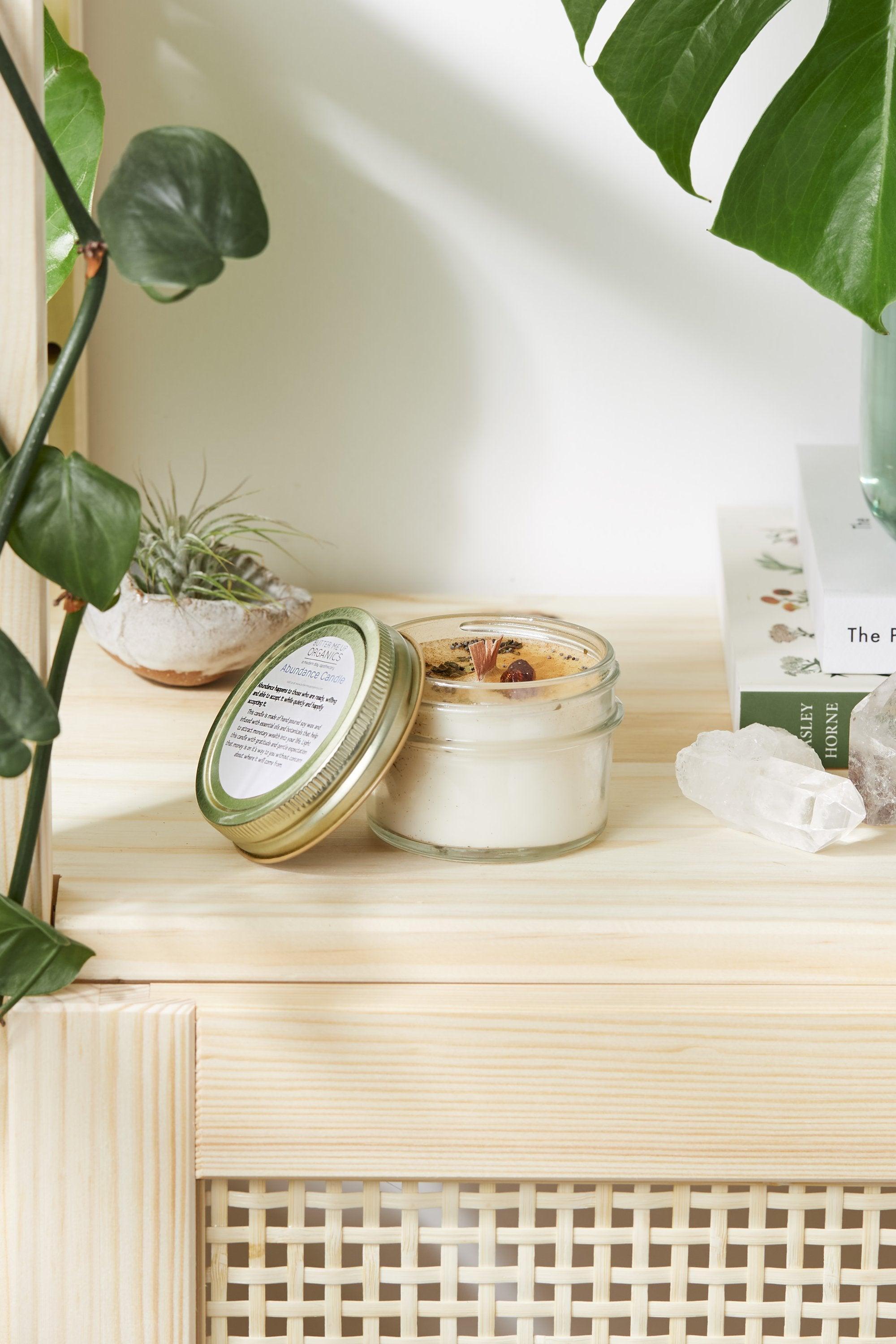 Abundance Candle / Ritual Candle / Intention Candle / Hand Poured - VirtuousWares:Global