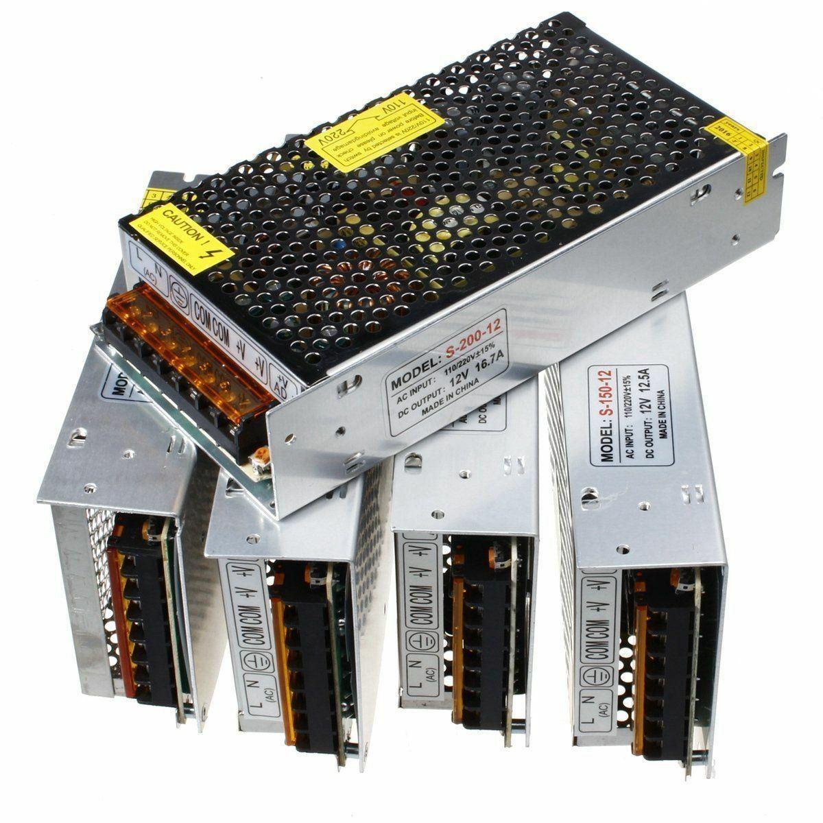 AC 100/240V to DC12V 12W -720W Regulated Switching Power Supply Led - VirtuousWares:Global