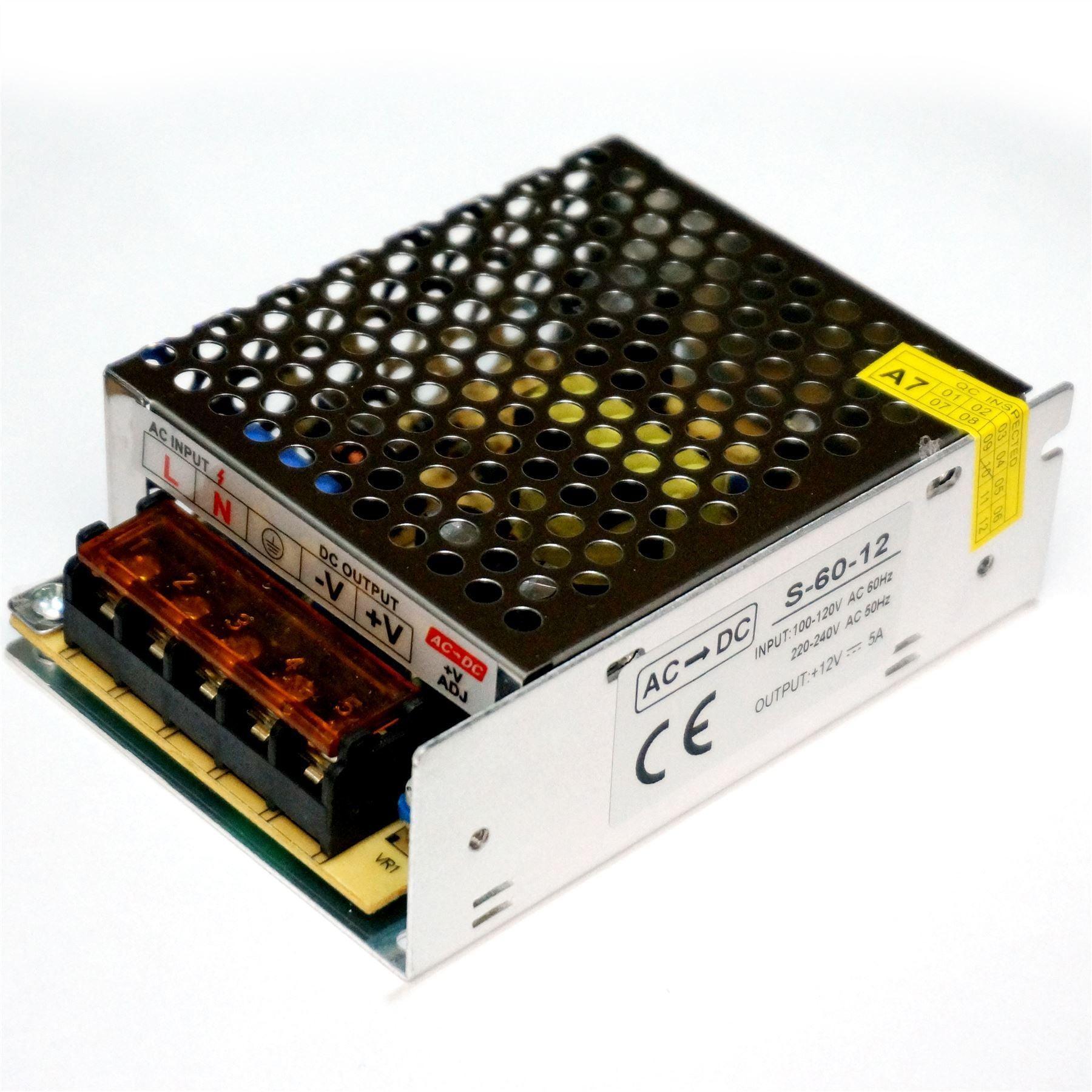 AC 100/240V to DC12V 12W -720W Regulated Switching Power Supply Led - VirtuousWares:Global