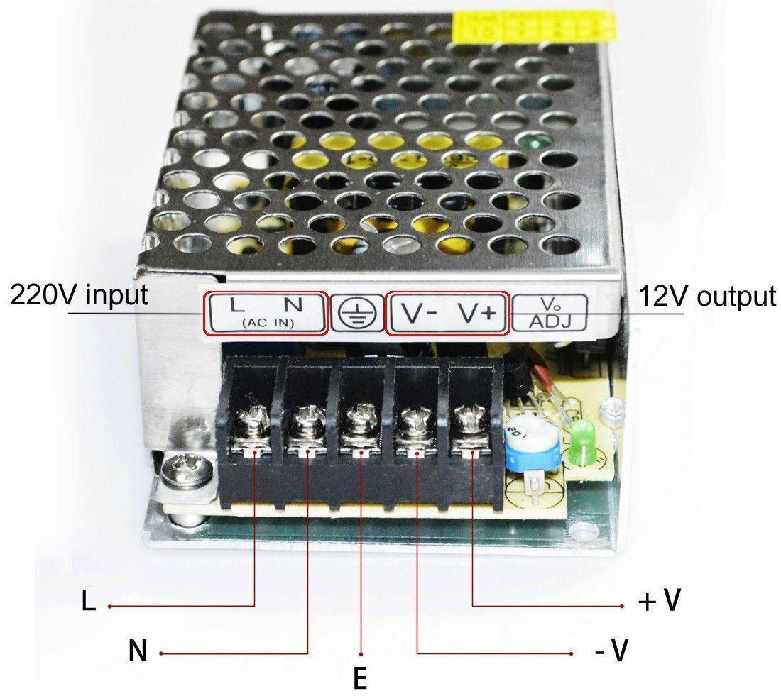 AC 100/240V to DC12V 12W -720W Regulated Switching Power Supply Led - VirtuousWares:Global