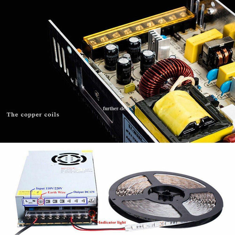 AC 100/240V to DC12V 12W -720W Regulated Switching Power Supply Led - VirtuousWares:Global