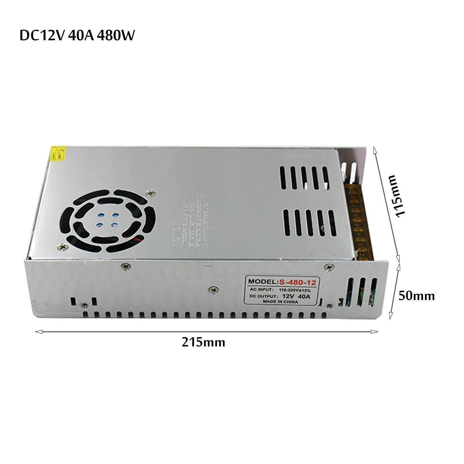 AC 100/240V to DC12V 12W -720W Regulated Switching Power Supply Led - VirtuousWares:Global