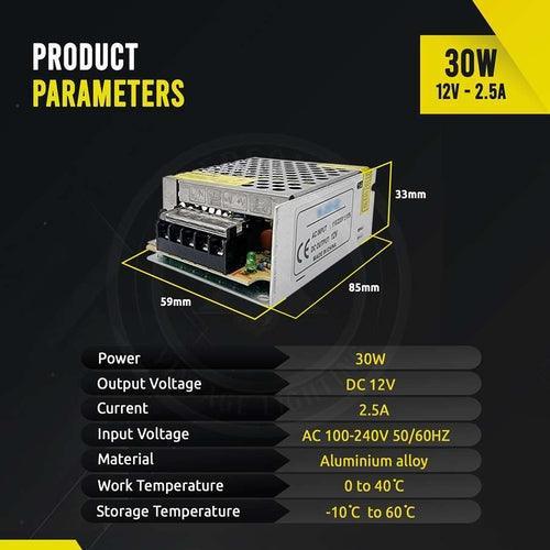 AC 100/240V to DC12V 12W -720W Regulated Switching Power Supply Led - VirtuousWares:Global
