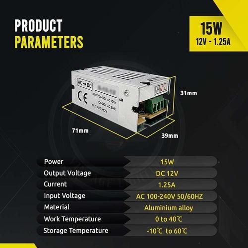 AC 100/240V to DC12V 12W -720W Regulated Switching Power Supply Led - VirtuousWares:Global