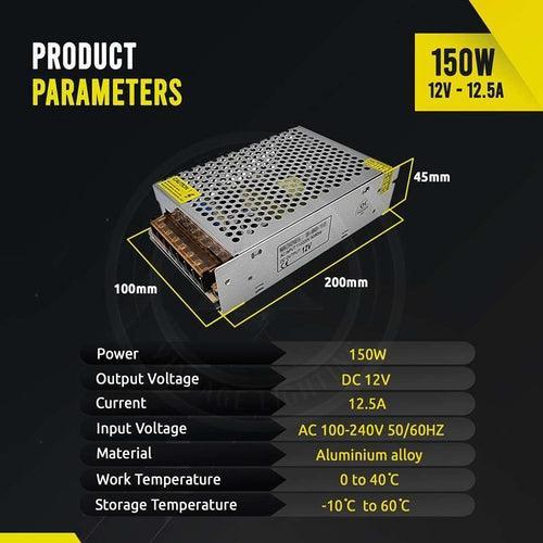 AC 100/240V to DC12V 12W -720W Regulated Switching Power Supply Led - VirtuousWares:Global