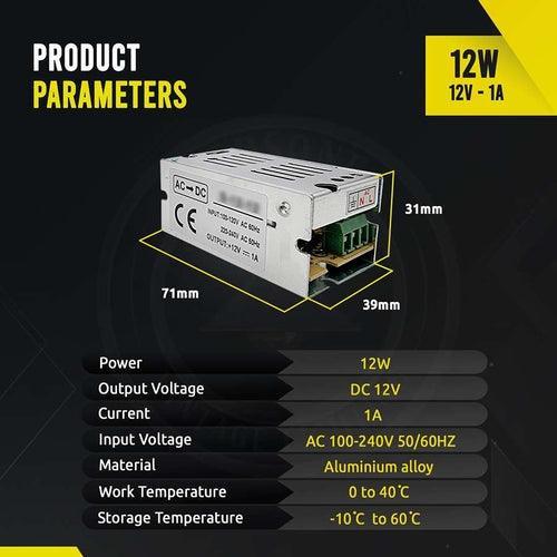 AC 100/240V to DC12V 12W -720W Regulated Switching Power Supply Led - VirtuousWares:Global