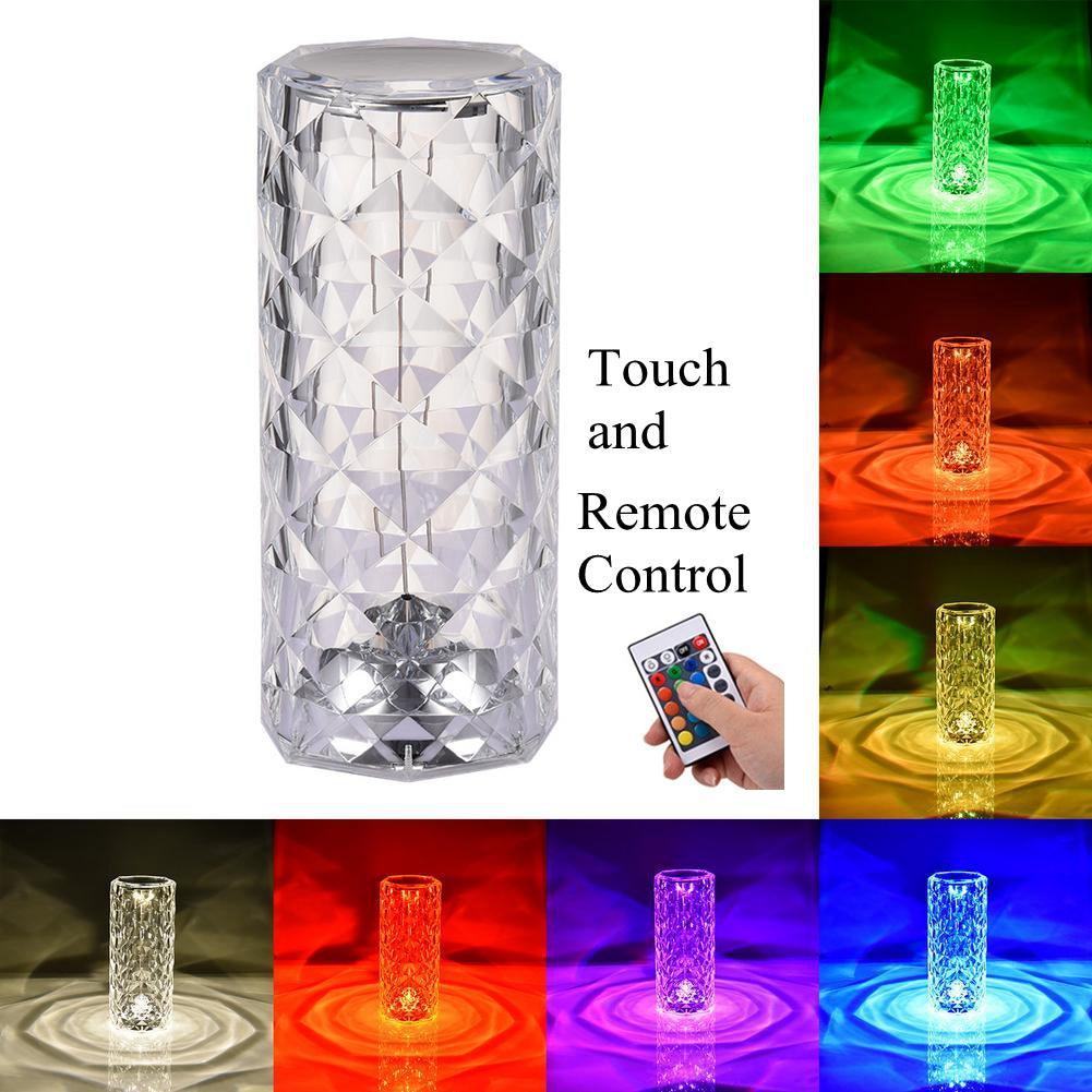 Acrylic Crystal Desk Lamp Touch Atmosphere Table Lamp Diamond Light - VirtuousWares:Global