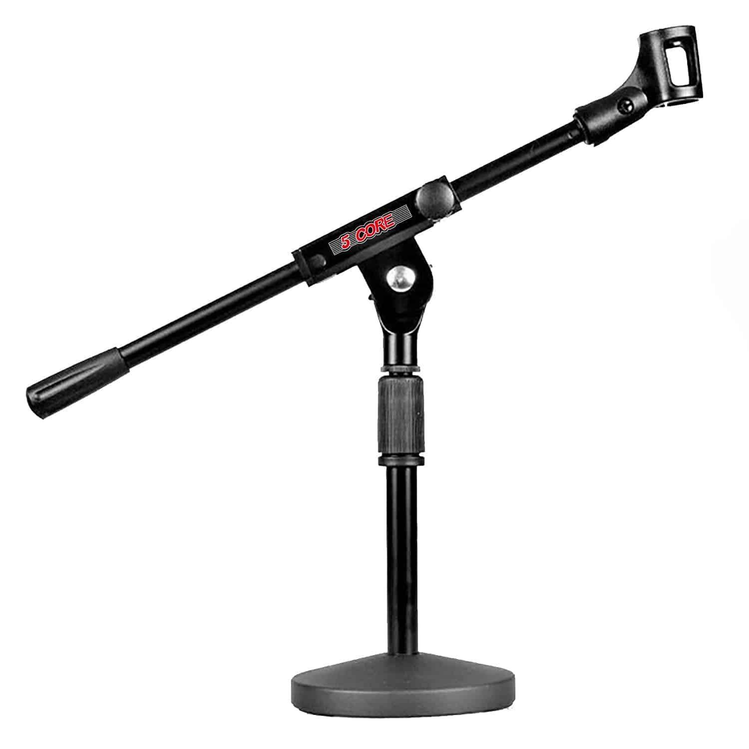 Adjustable Desk Microphone Stand with Mic Clip Twist Clutch MSSB - VirtuousWares:Global