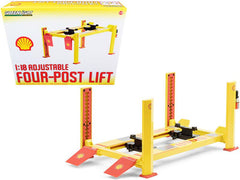 Adjustable Four Post Lift \Shell Oil\" #2 for 1/18 Scale Diecast Model - VirtuousWares:Global