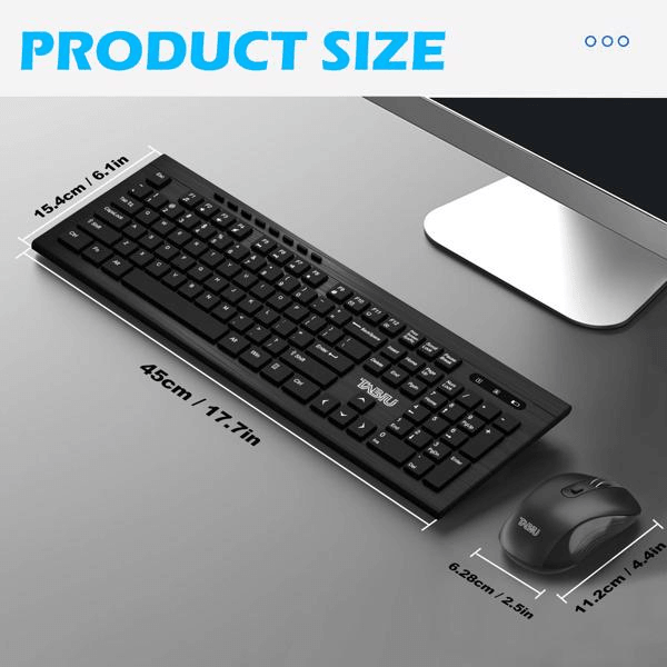 Adjustable Wireless Keyboard Wireless Mouse Computer Keyboard - VirtuousWares:Global