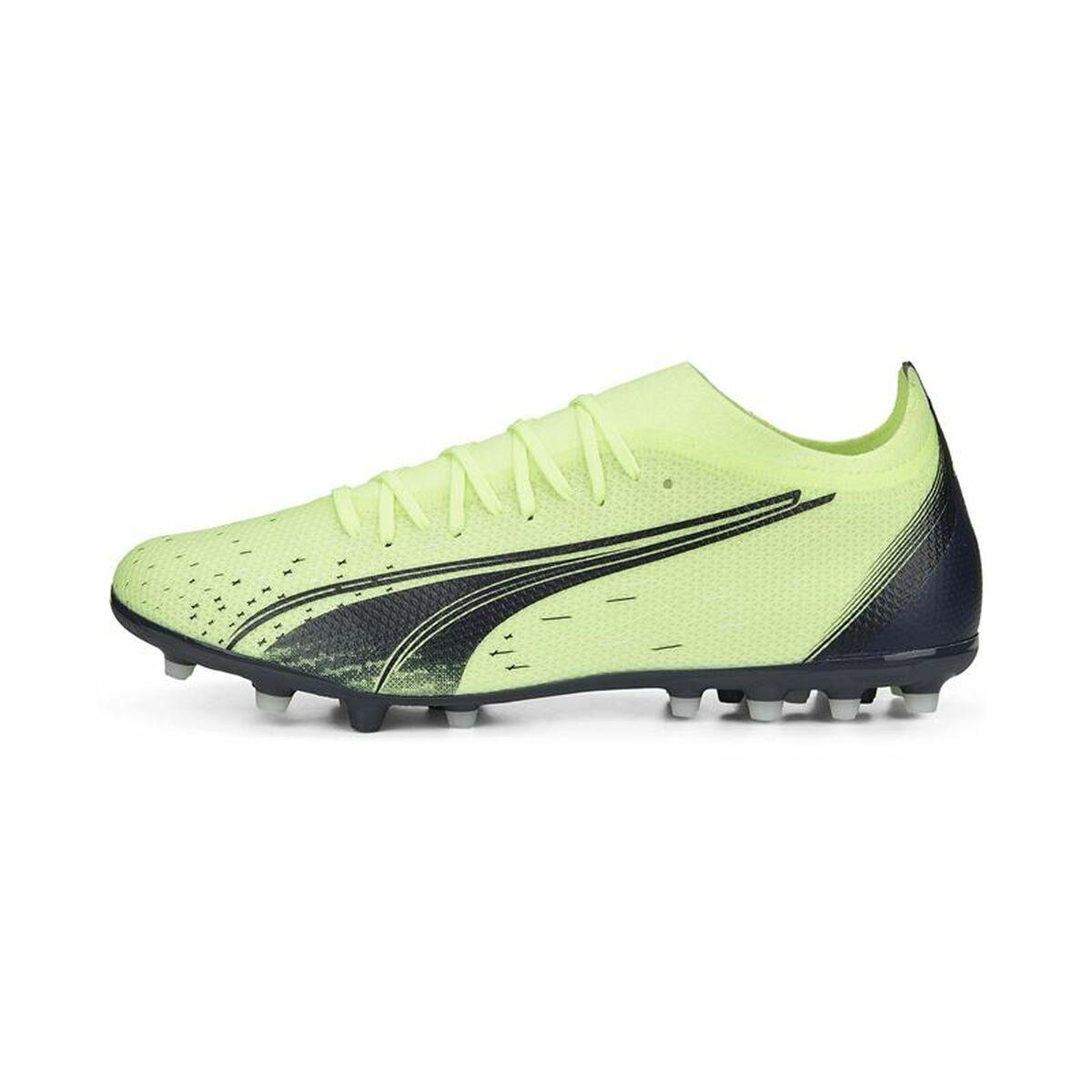 Adult's Football Boots Puma Ultramatch MG Fizzy Unisex Light Green - VirtuousWares:Global