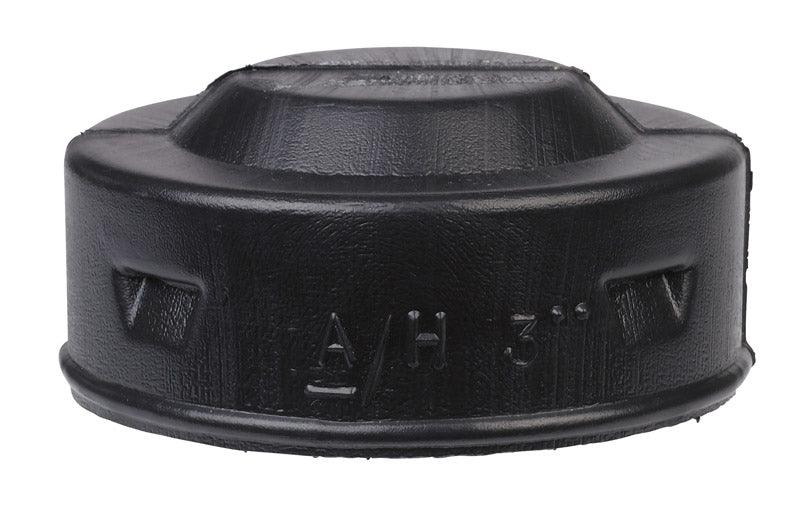 Advanced Drainage Systems 0332AA 3 in. Solid Snap End Cap Black - VirtuousWares:Global