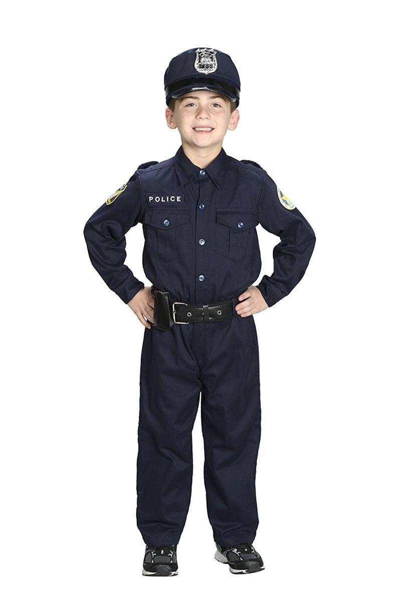 Aeromax PO-46 4 by 6 Jr. Police Officer Suit with Cap & Belt - VirtuousWares:Global