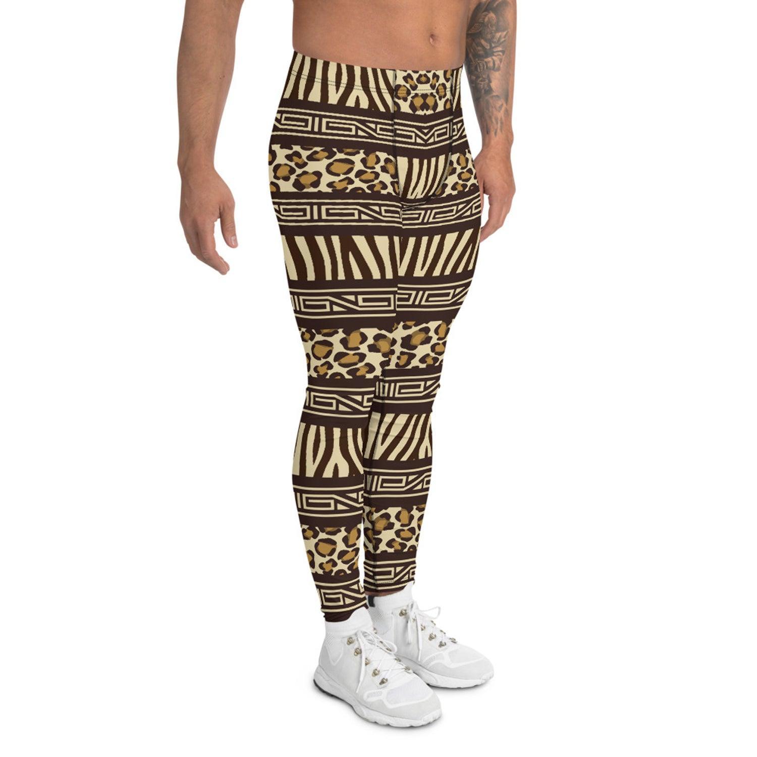 African Safari Leggings for Men - VirtuousWares:Global