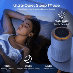 Air Purifiers for Home with Adjustable Night Light - VirtuousWares:Global