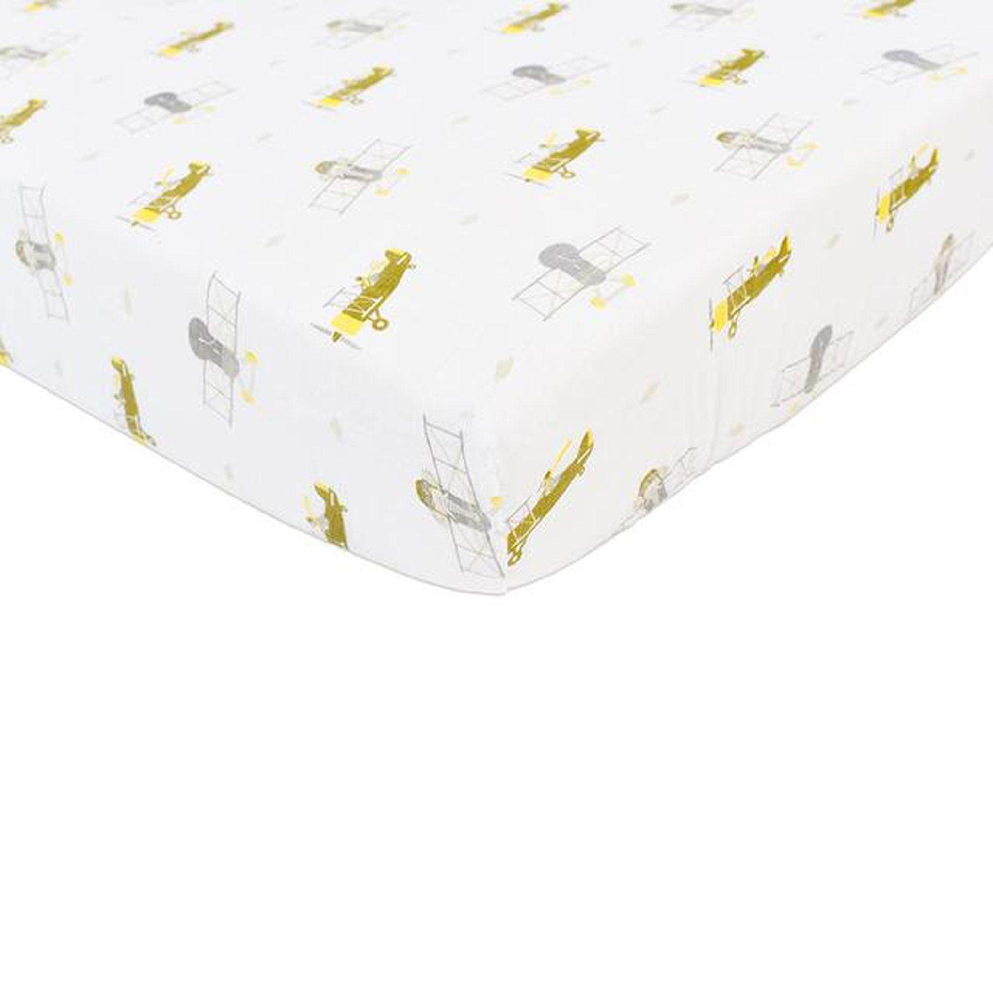 Airplane Animals Crib Sheet - VirtuousWares:Global