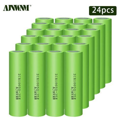 AJNWNM 3.7V 18650 Li-ion Rechargeable Battery 3500 mAh ICR18650-35E - VirtuousWares:Global