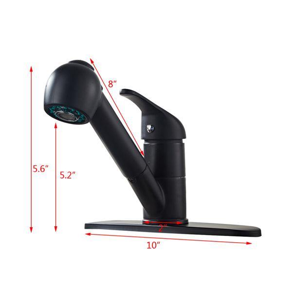All Copper Kitchen Pull Black Faucet - VirtuousWares:Global