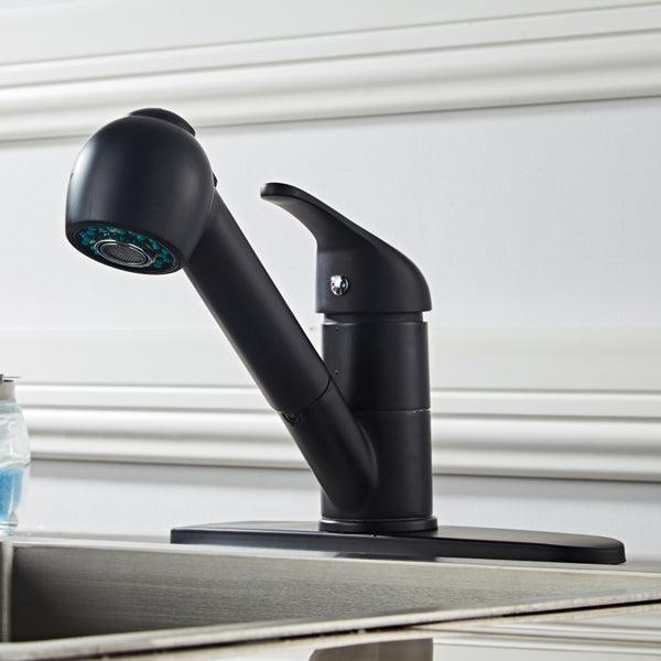 All Copper Kitchen Pull Black Faucet - VirtuousWares:Global