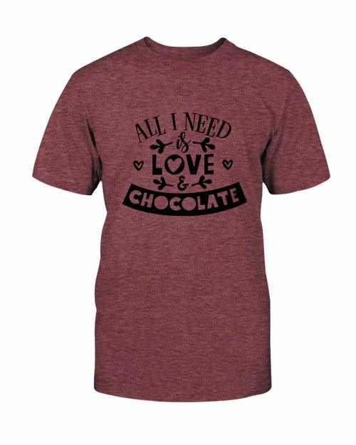 All I Need Is Love & Chocolate Shirt - VirtuousWares:Global