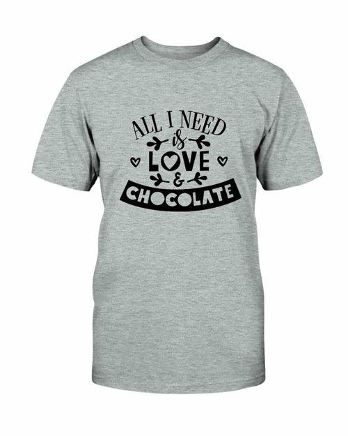 All I Need Is Love & Chocolate Shirt - VirtuousWares:Global